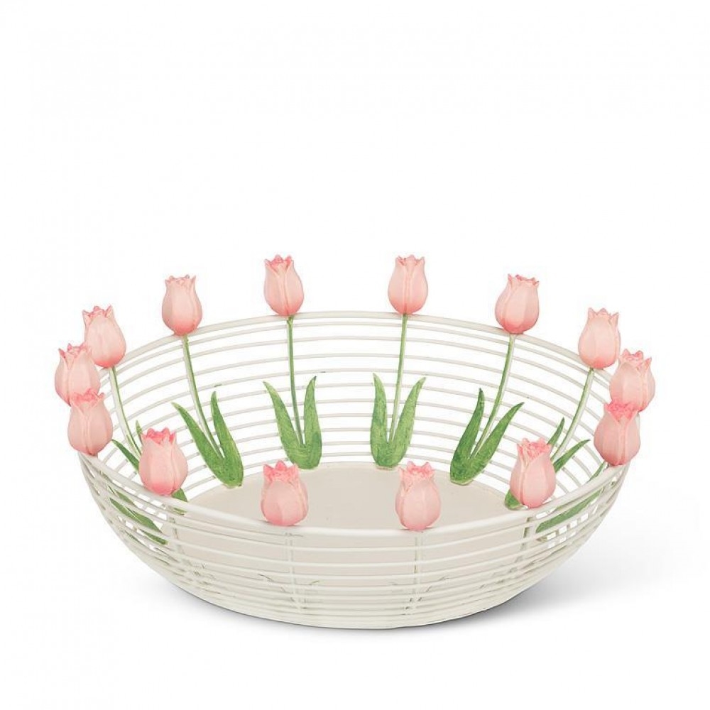 AB-27-AMSTERDAM-426 Tulip Edged Decorative Wire Bowl