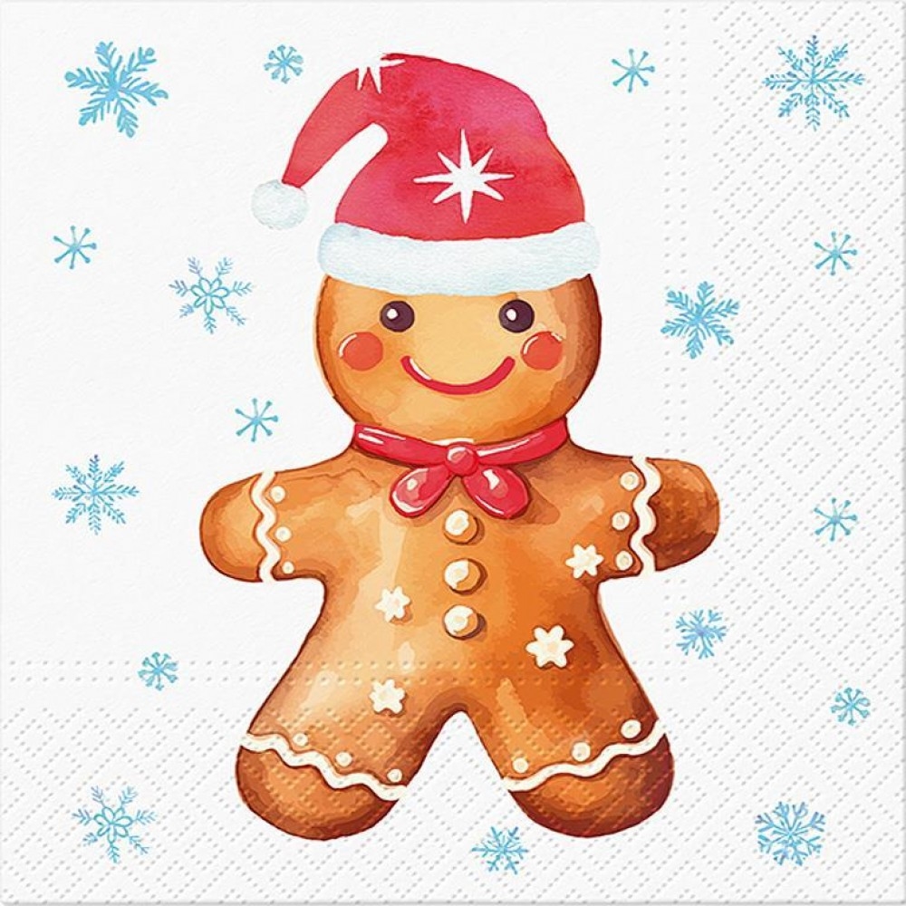 AB-88-L-243400 Luncheon Ginger Christmas Napkins. Pack Of 20