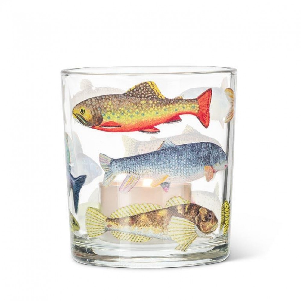 AB-27-FLICKER-113 Freshwater Fish Votive Candle Holder