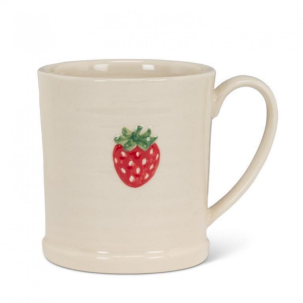 AB-27-TEENSY-STRAW Rimmed With Strawberry Mug