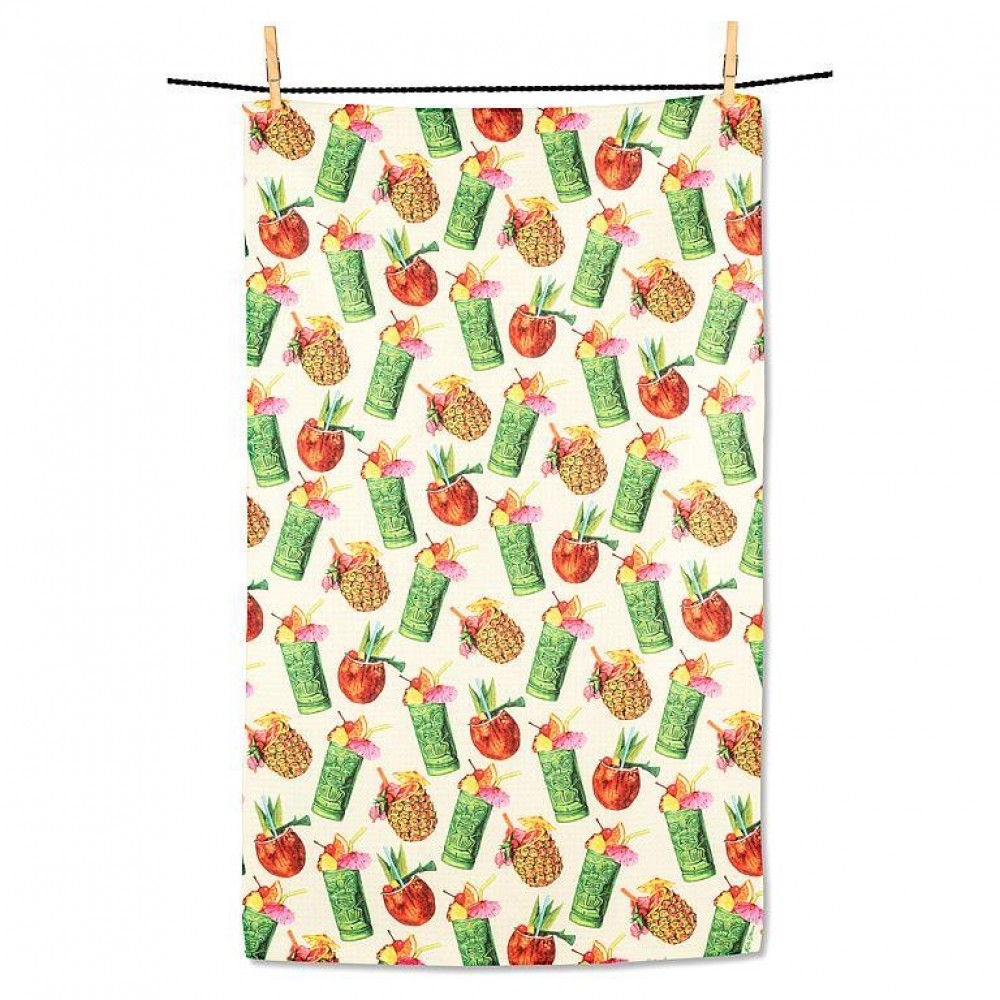 AB-20-RENU-TIKI Tiki Drinks Tea Towel