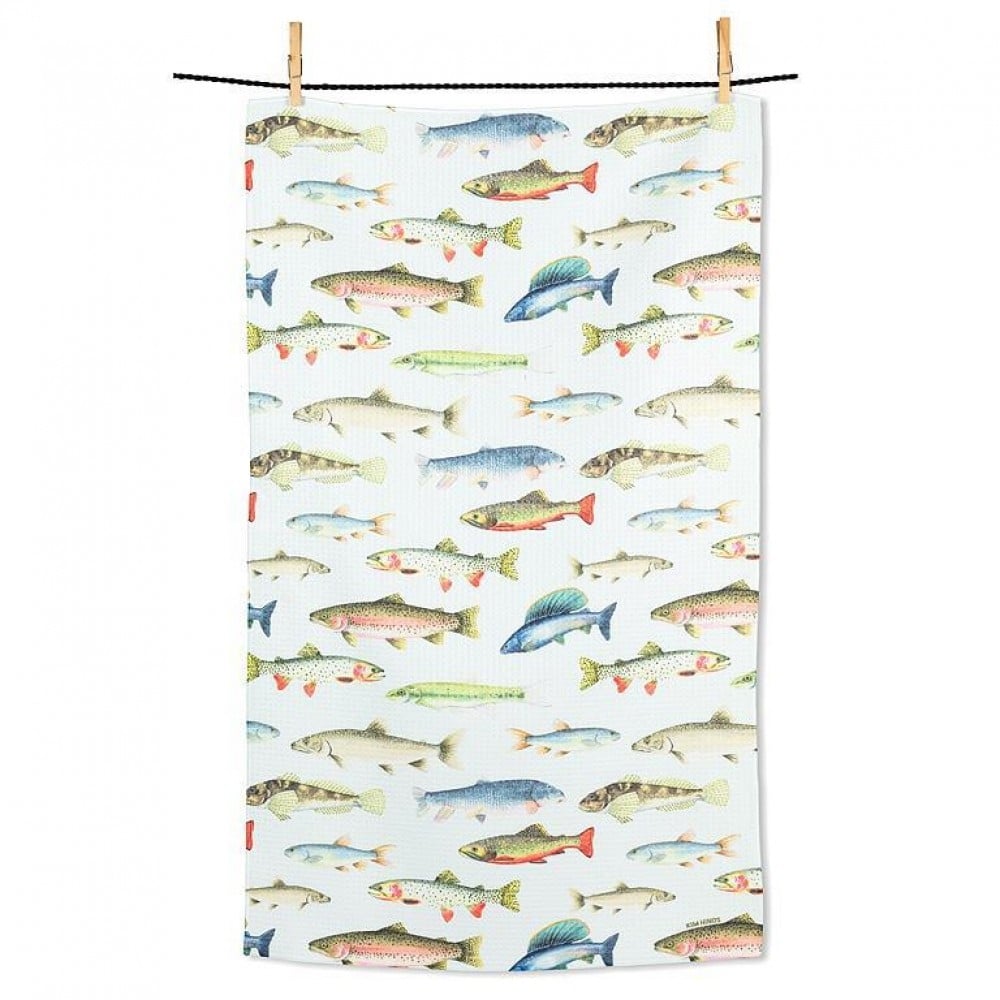 AB-20-RENU-STREAM Freshwater Fish Kitchen Towel