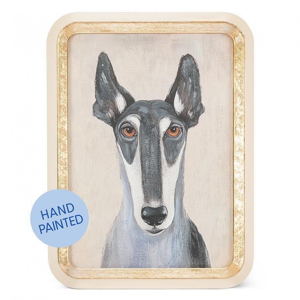 AB-27-PORTRAIT-684 Ears Up Dog Portrait Artwork