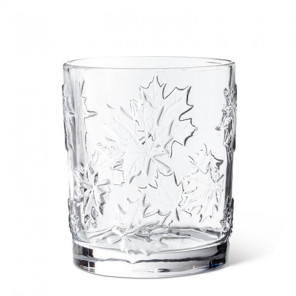 AB-27-MAPLELEAF-OF Maple Leaf Tumbler Glass
