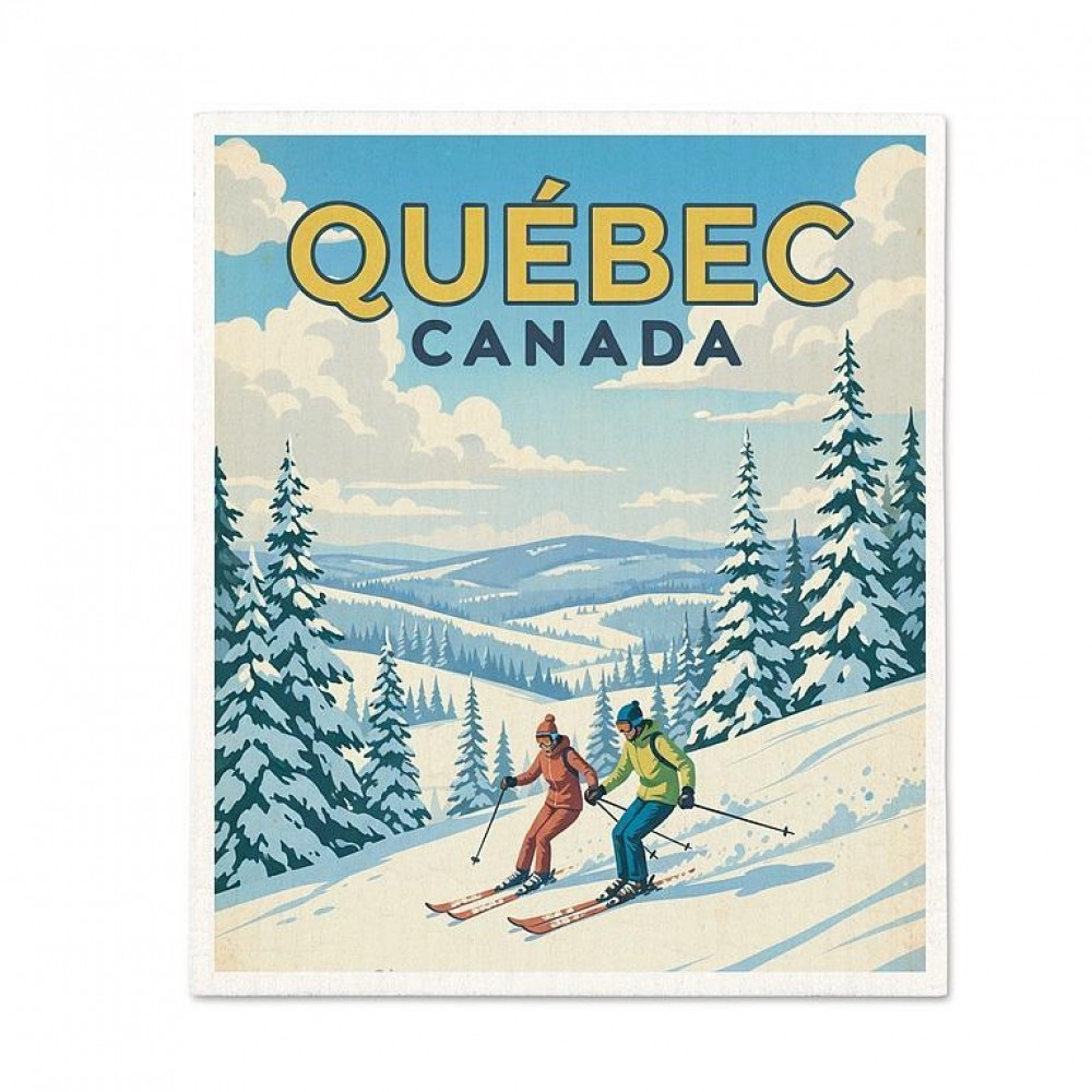 AB-20-ASD-CDN-06 Scenic Quebec Canada Dishcloth