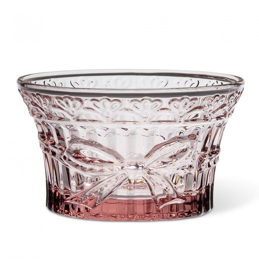 AB-27-RIBBON-BOWL Low With Bow Accent Snack Bowl