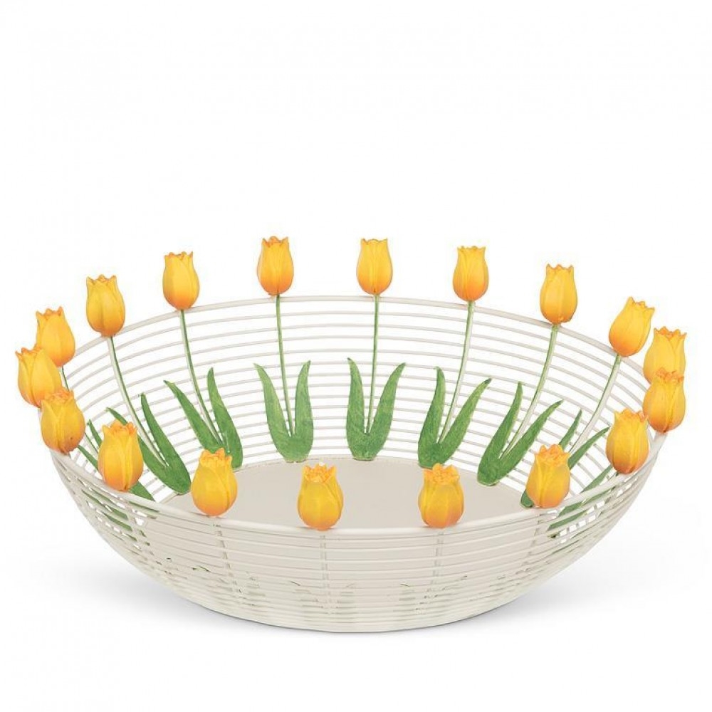 AB-27-AMSTERDAM-431 Tulip Edged Decorative Wire Bowl