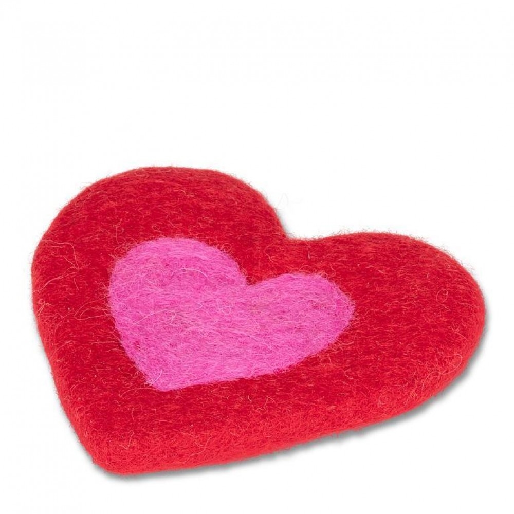 AB-28-NEPAL-122 Heart Shaped Coaster