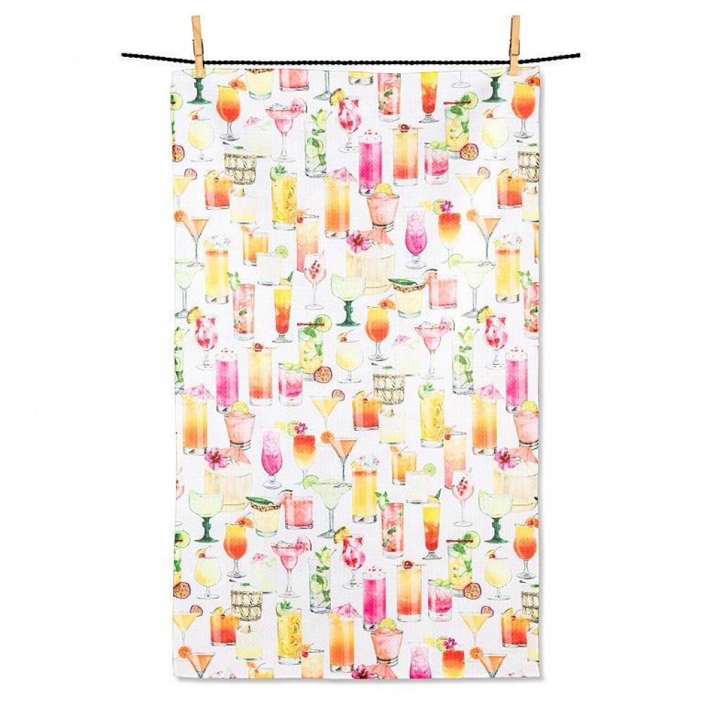 AB-20-RENU-COCKTAIL Cocktails Double Sided Tea Towel