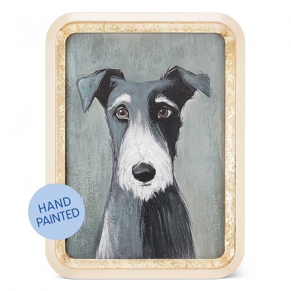 AB-27-PORTRAIT-682 Black And White Terrier Portrait Artwork