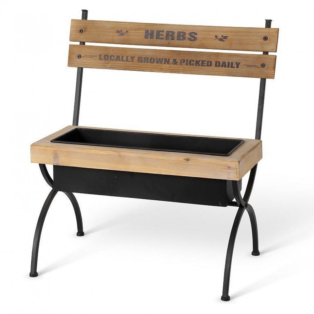 AB-27-MERCATO-275 Medium Herbs Bench Plant Stand