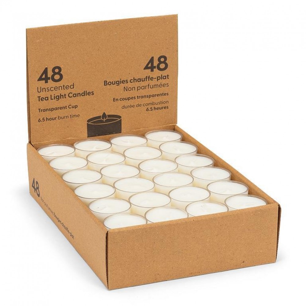AB-31-ESSENTIAL-102 Set Of 48 Long Tealite Candles