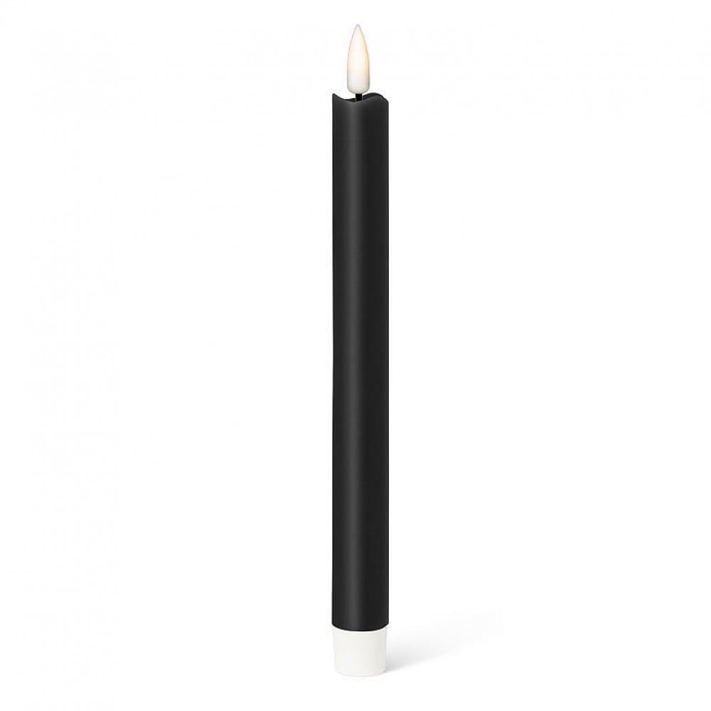 AB-21-LUXLITE-BLK-TAPER Set Of 2 Led Taper Candles