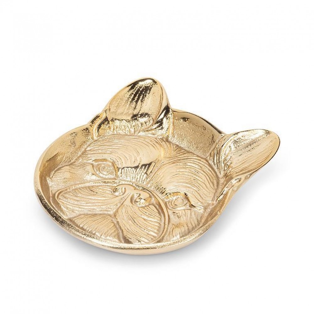 AB-30-BULLION-088 Flat Dog Face Trinket Holder