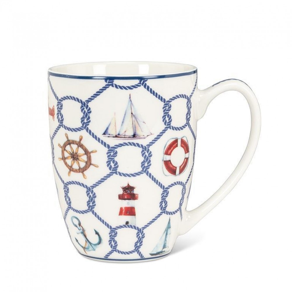 AB-27-MARINE-3030 Nautical Icons & Knots Mug