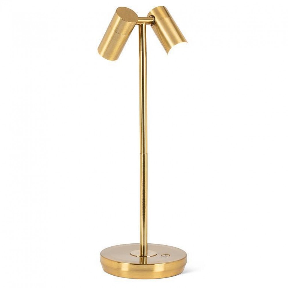 AB-27-TRILITE-807-GOLD Double Spotlight Lamp