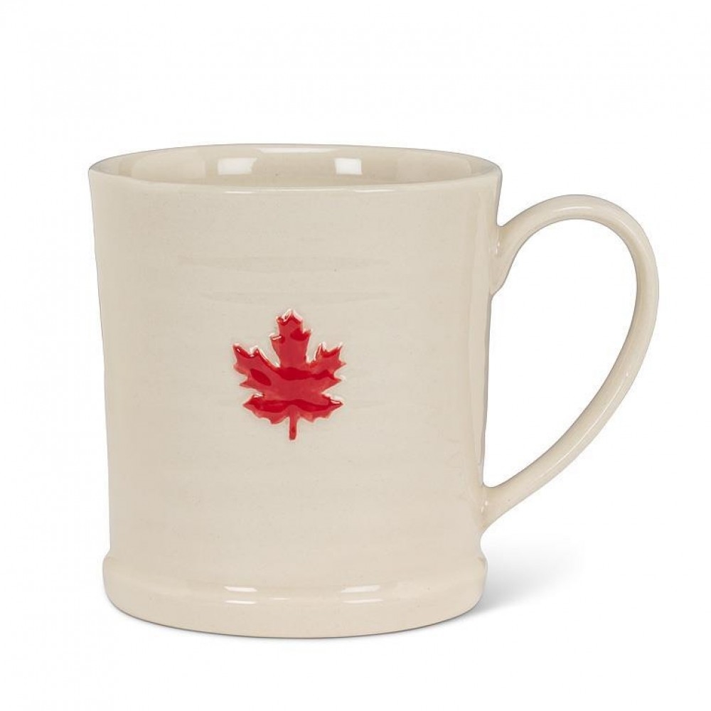 AB-27-TEENSY-LEAF Rimmed With Maple Leaf Mug