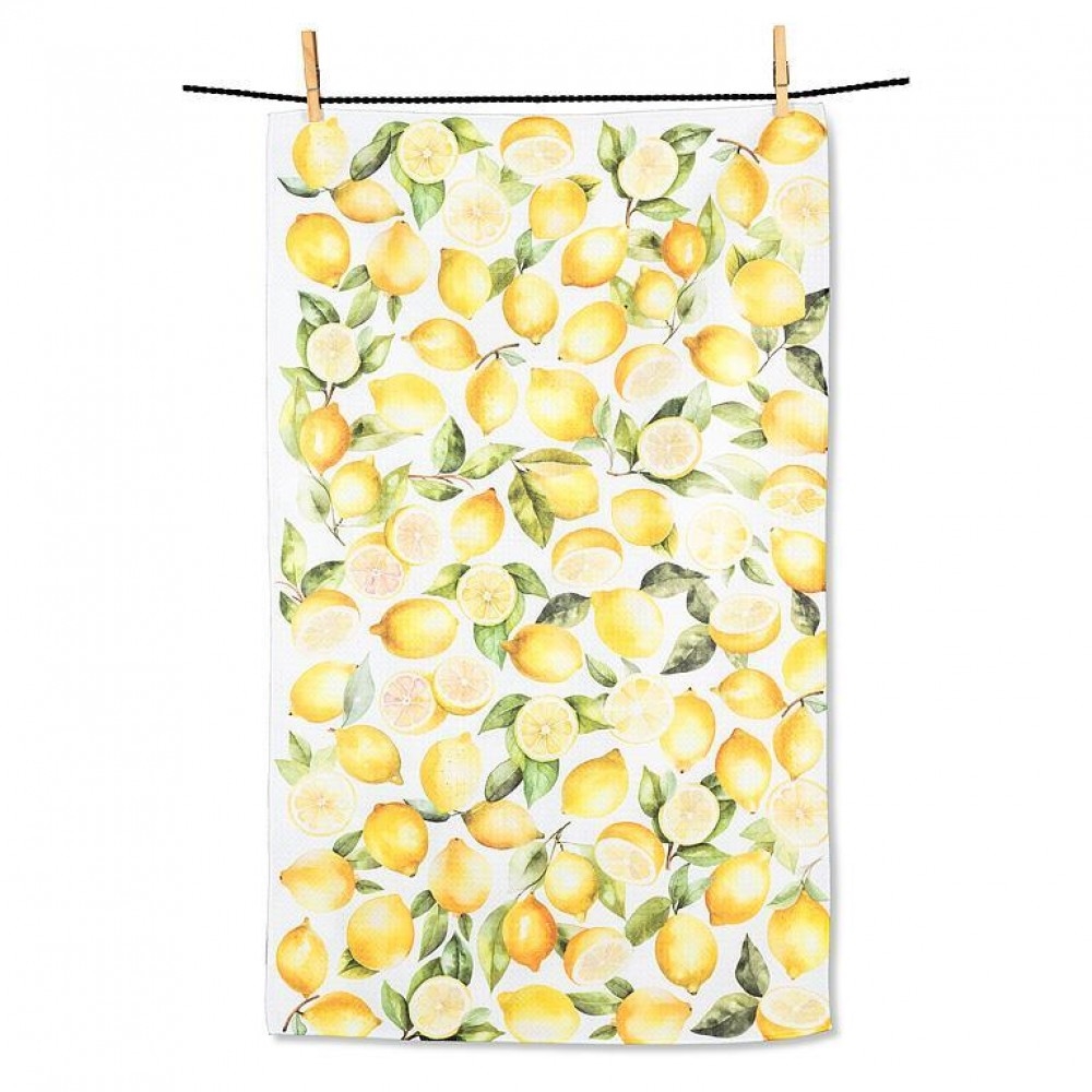 AB-20-RENU-LEMON Lemons Double Sided Tea Towel