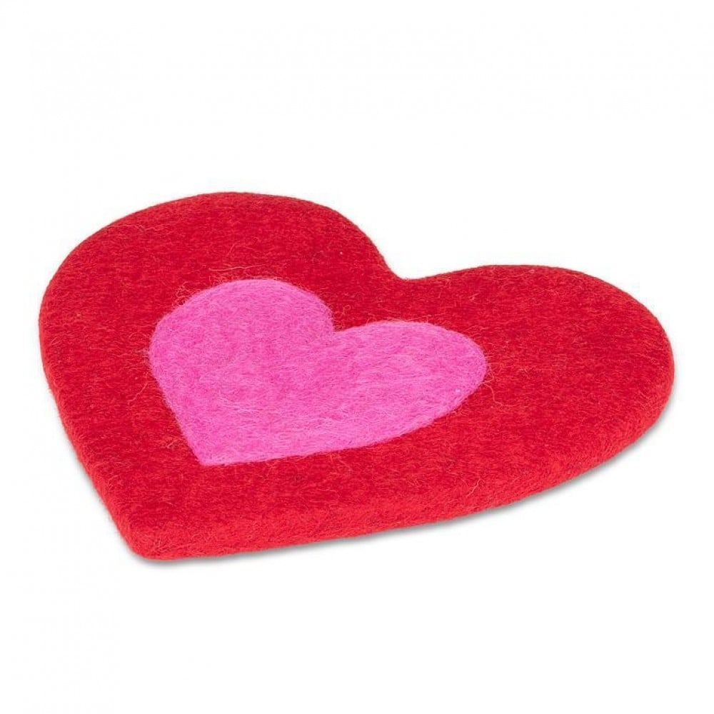 AB-28-NEPAL-121 Heart Shaped Trivet