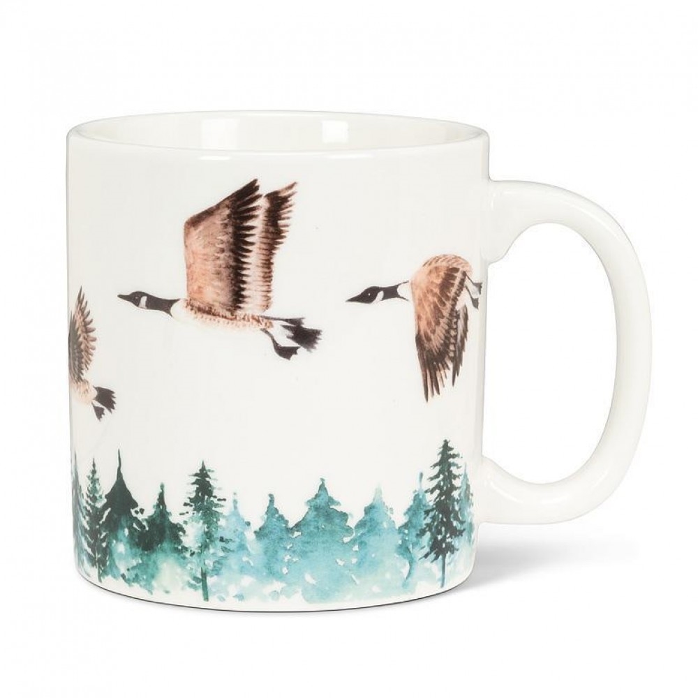 AB-27-MUG-GEESE Flying Canada Geese Mug