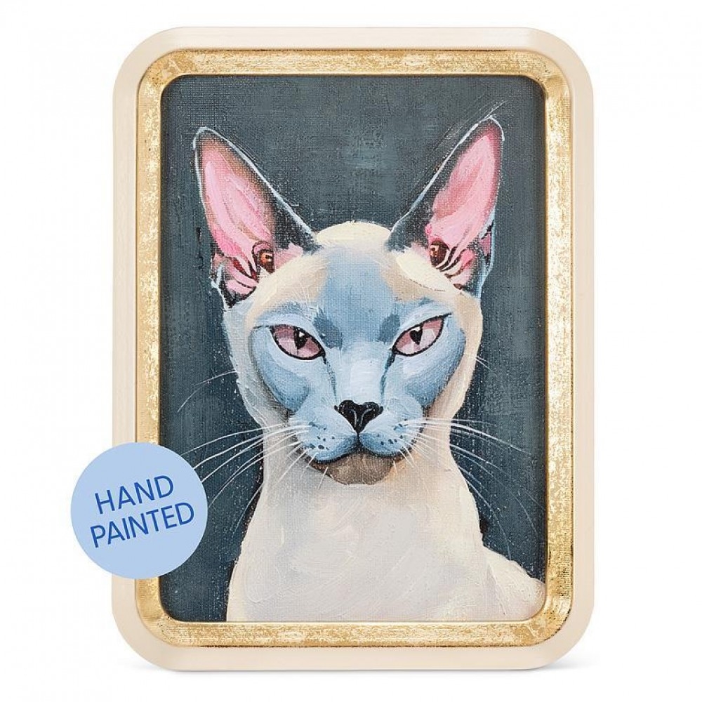 AB-27-PORTRAIT-084 Beautiful Siamese Cat Portrait Artwork