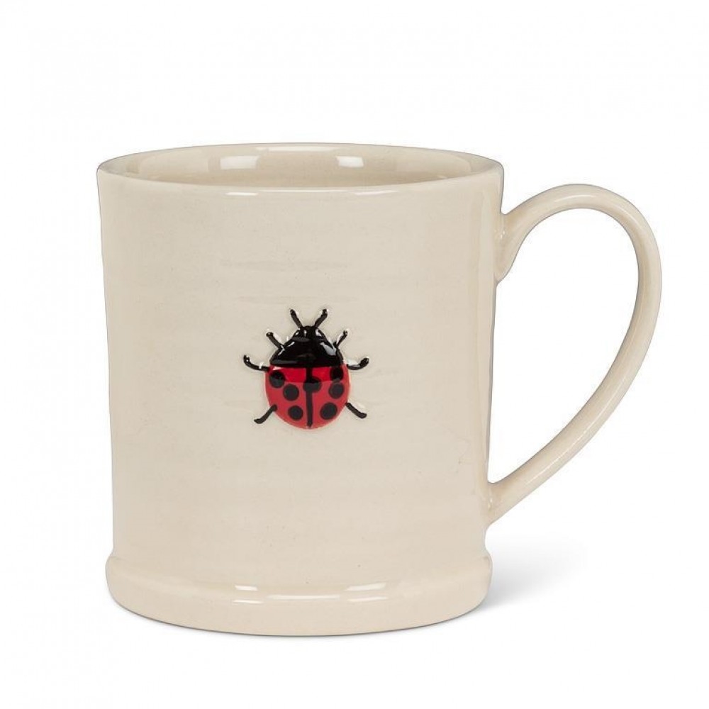 AB-27-TEENSY-BUG Rimmed With Ladybug Mug