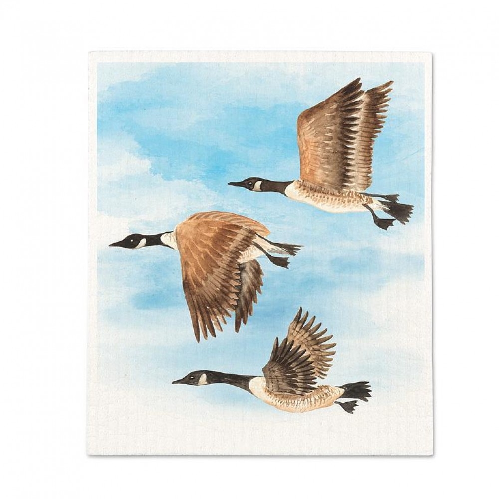 AB-20-ASD-GEESE Canada Geese In Flight Dishcloth