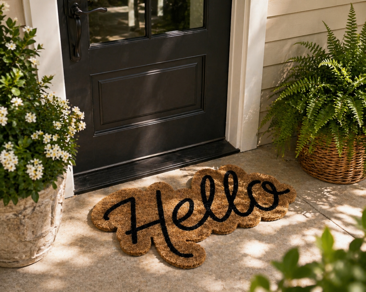 VA-DMC-2436-SHA50 24' x 36' Doormat Hello Shaped Doormat