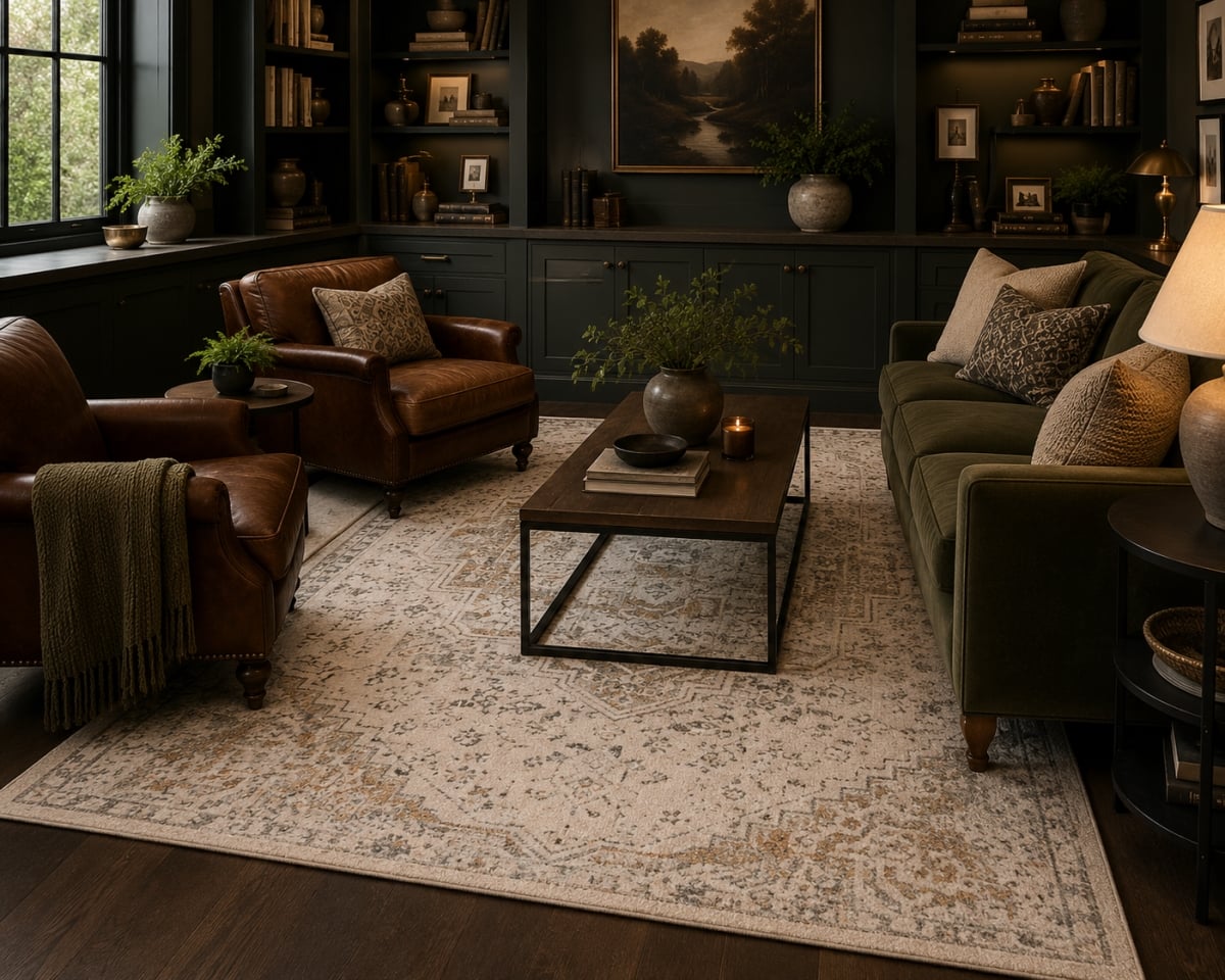 VA-CUB-69-1501 6ft x 9ft Rug Cubana Faded Look Patterned Rug
