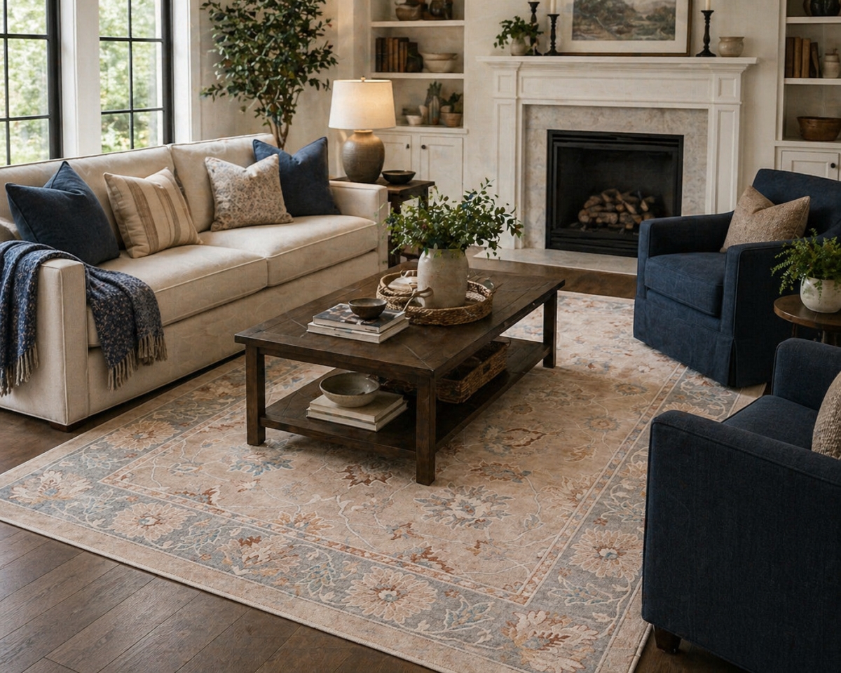 VA-ATH-35-664 3ft6' x 5ft6' Rug Athena Soft Indoor Area Rug