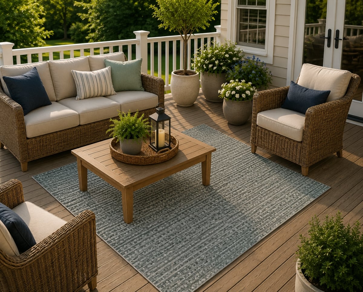 5ft3' x 7ft6' Rug Solare Indoor Outdoor Rug
