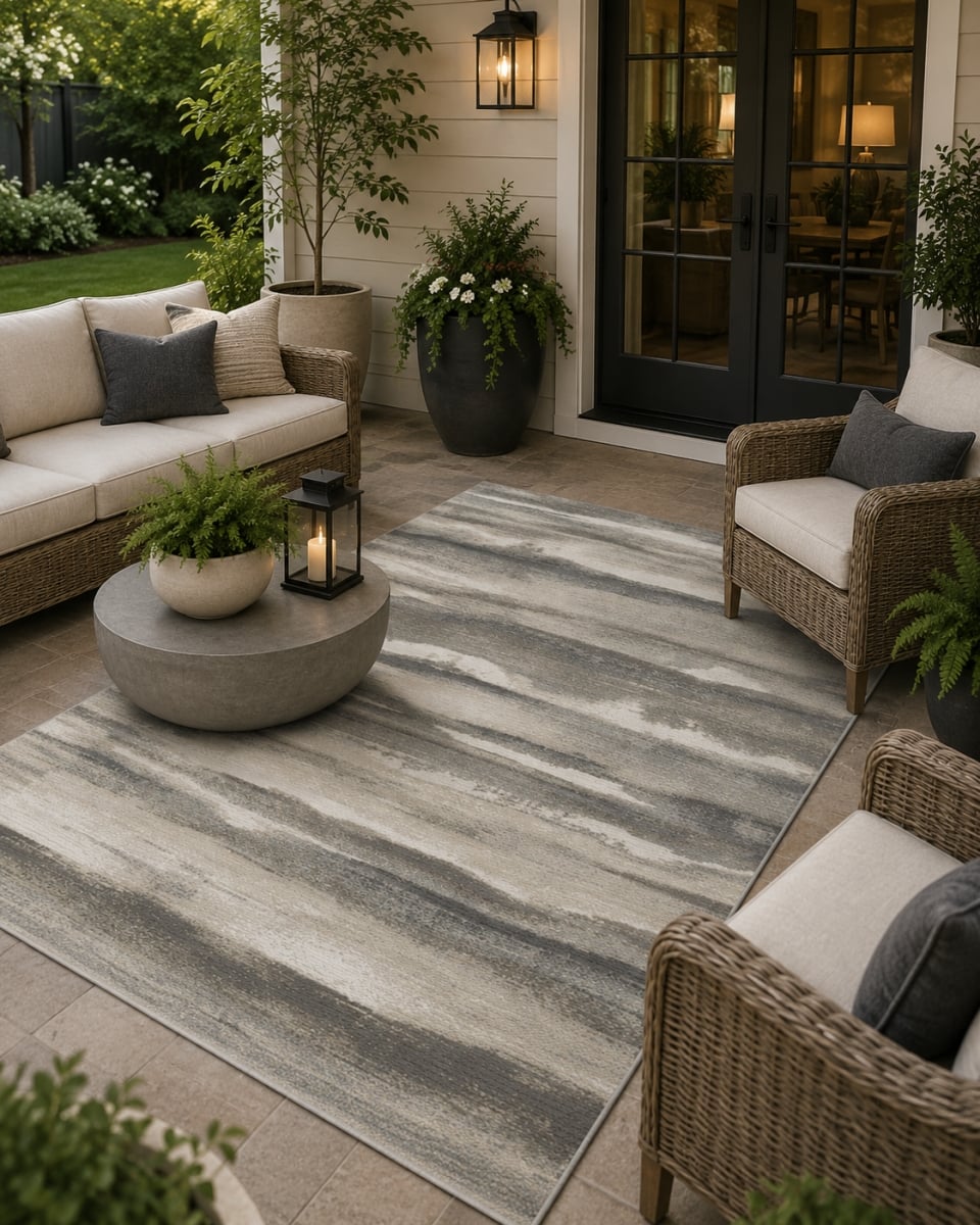 6ft7' x 9ft Rug Salsa-Wavy Pattern Rug