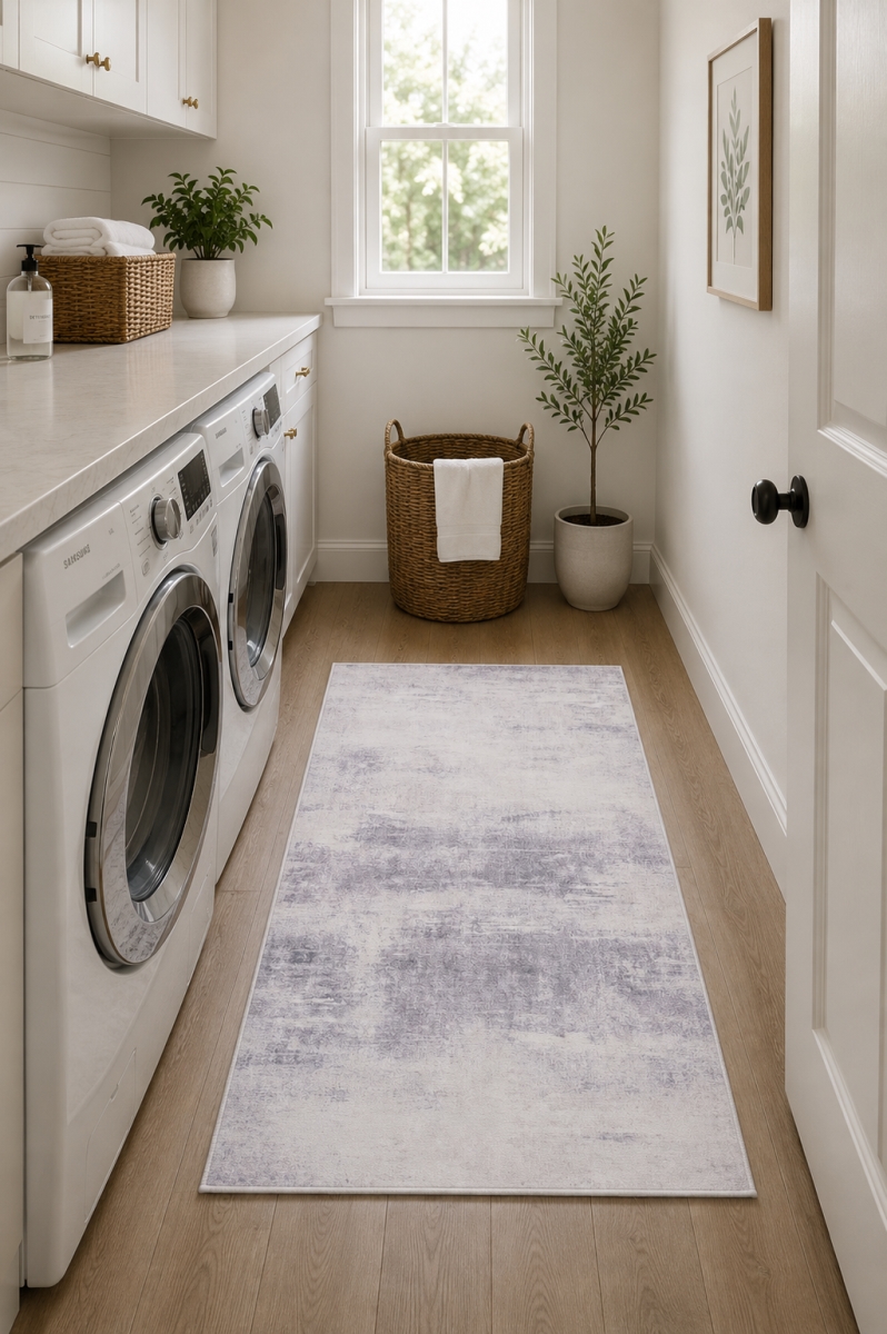 27' x 45' Rug Touch Grays And Whites Patterned Rug
