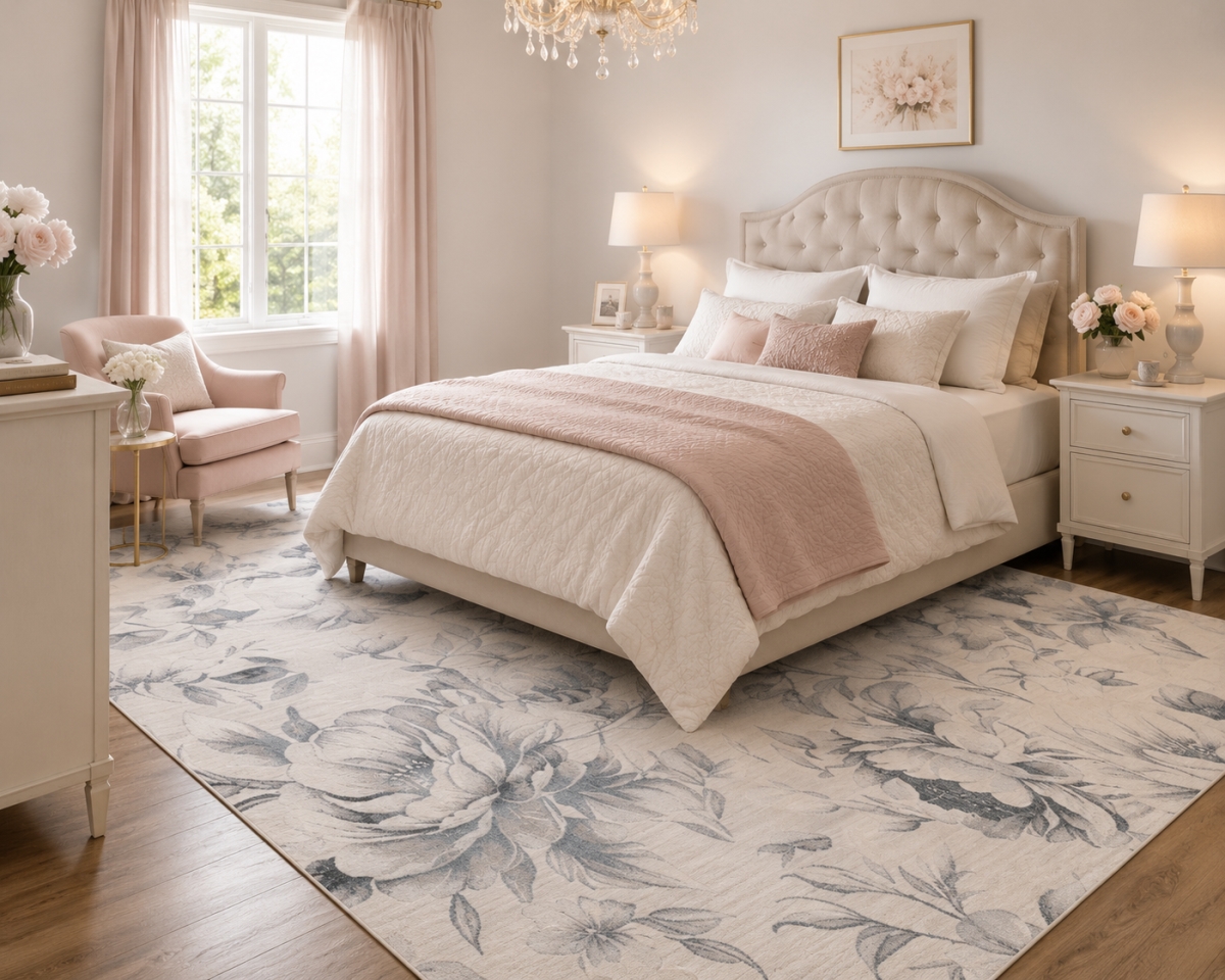 VA-LEN-23-552 2 ftx 3ft  Rug Lenora-Florals Soft Indoor Area Rug