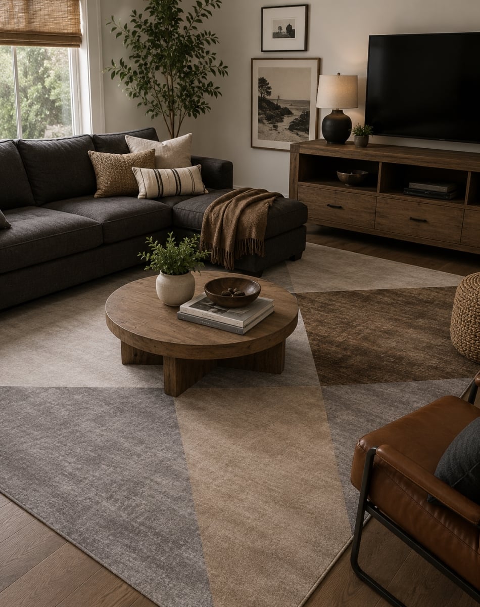 27' x 45' Rug Sparx -Triangle Patterns Rug