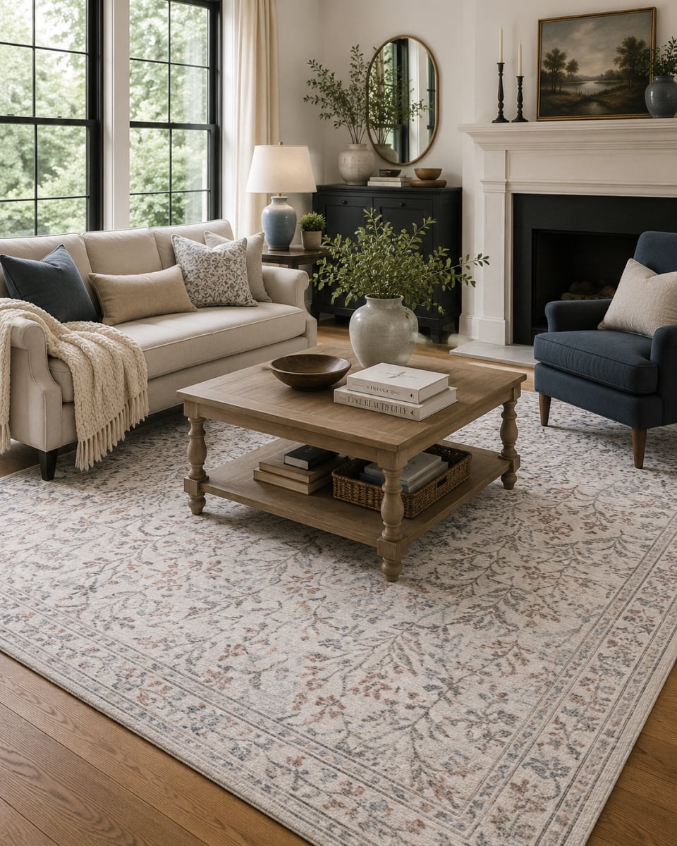 VA-BLO-35-B7 3ft x 5ft Rug Bloome Soft Indoor Area Rug