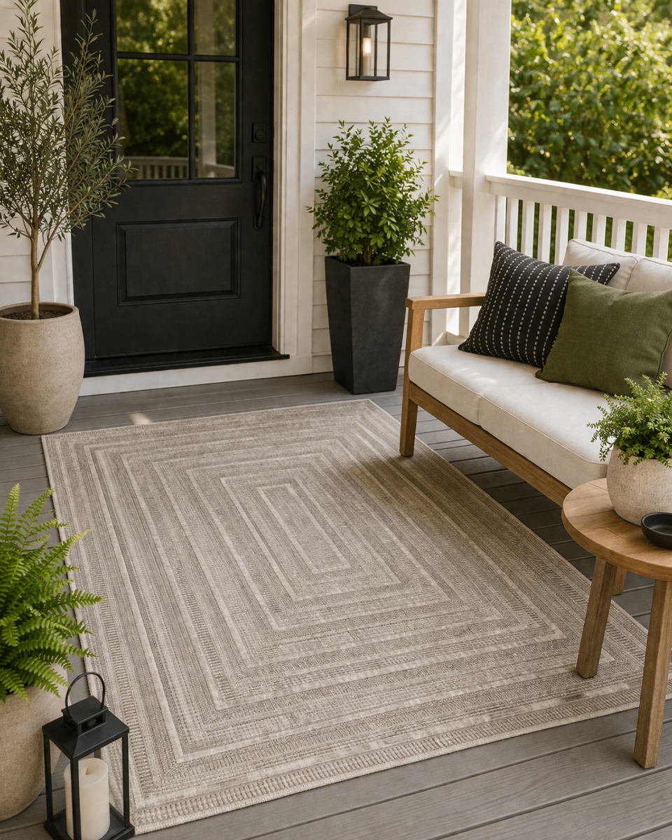VA-ASI-81-85 8ft x 10ft  Rug Assia Rectangle Pattern Outdoor Rug