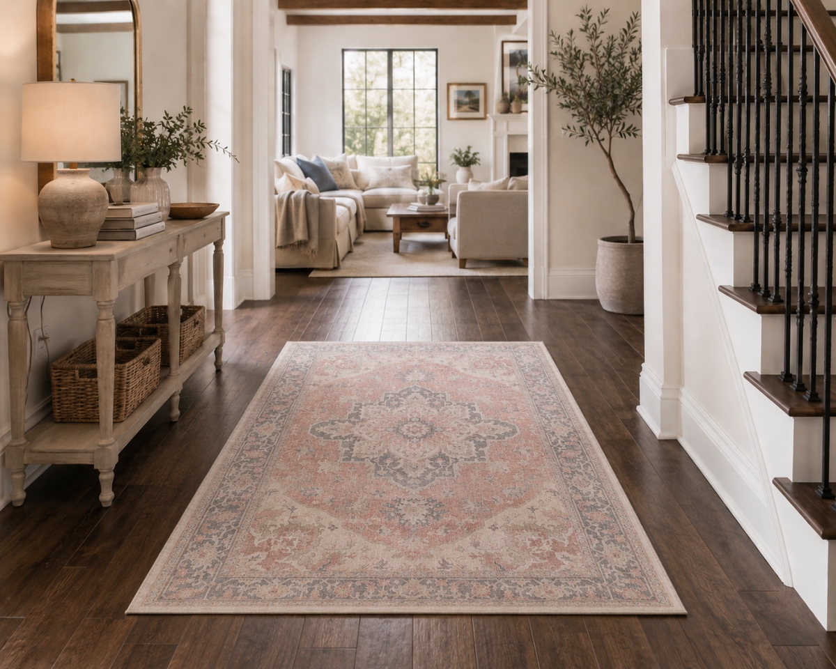 VA-FLA-35-25 3ft x 5ft Rug Flaire Faded Pattern Rug