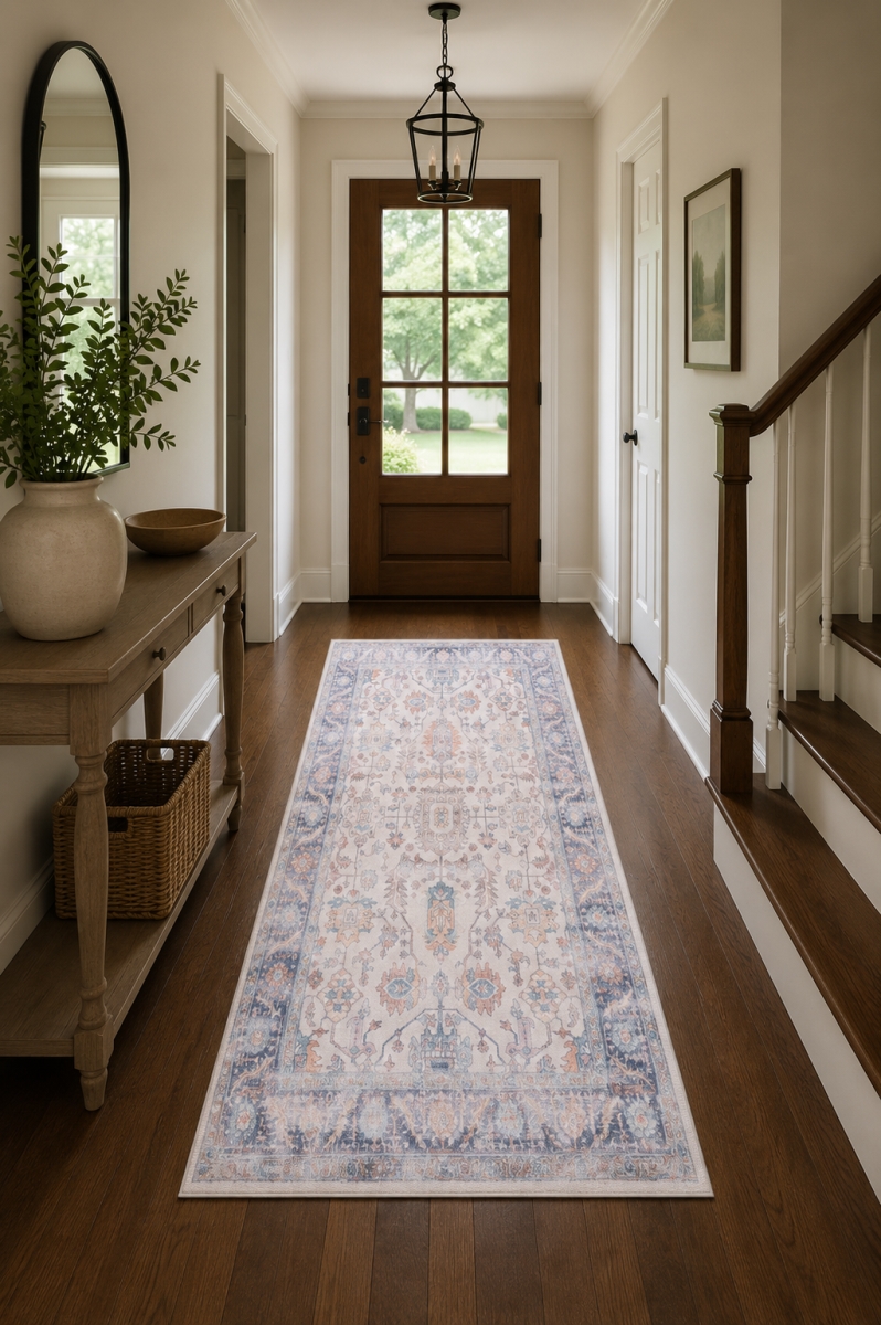 VA-TOU-79-112 7ft x 9ft Rug Touch -Faded Pattern Rug
