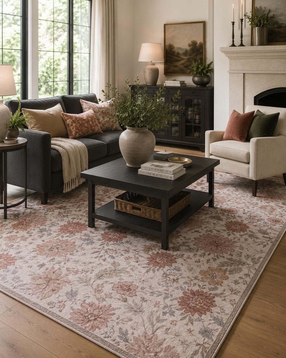 VA-BLO-23-B3 2ft x 3ft Rug Bloome Soft Indoor Area Rug