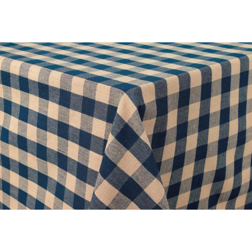 52 x 72 in. Table Cloth, Navy Check