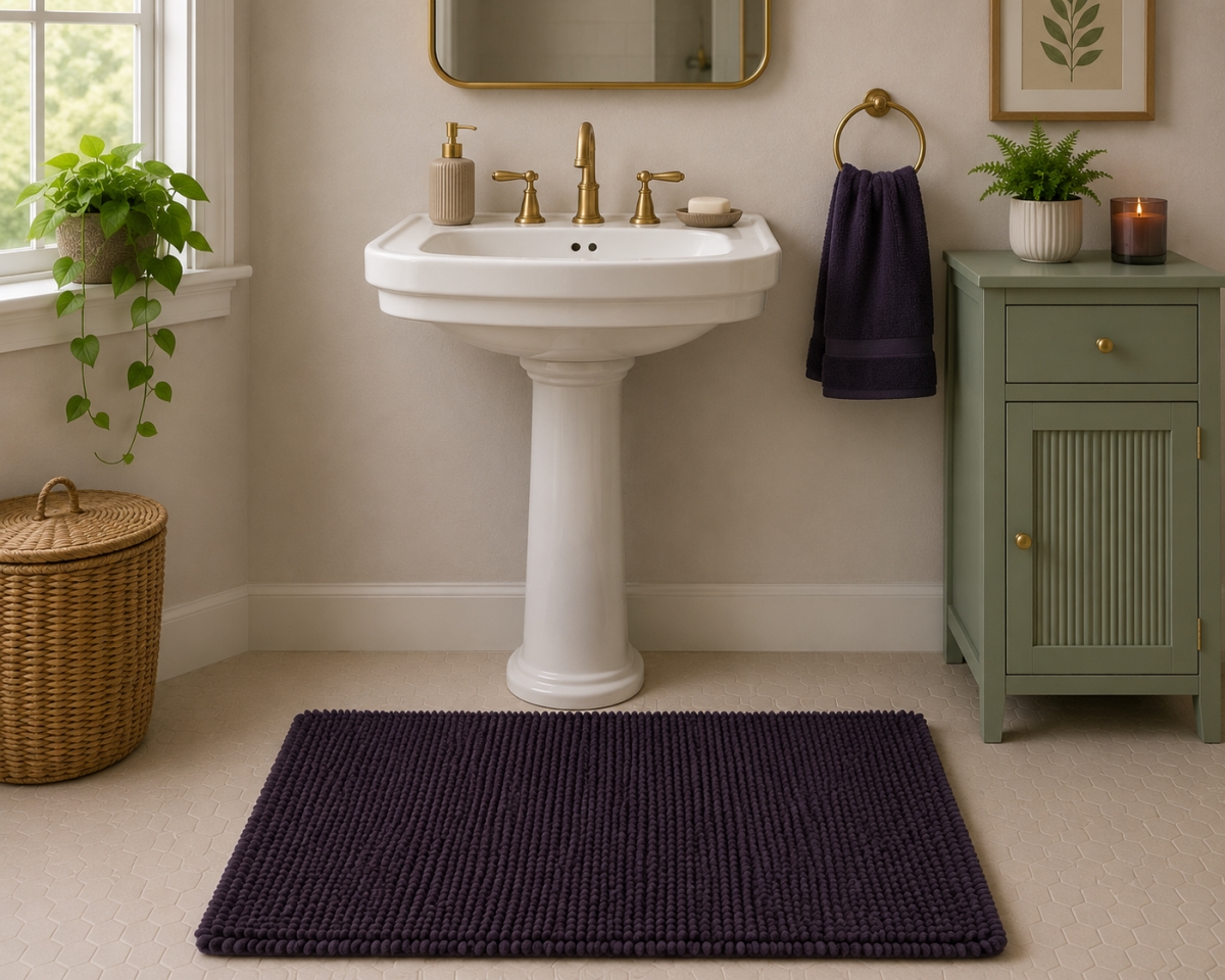 AG-70314 Loop - Chocolate Brown Bathmat