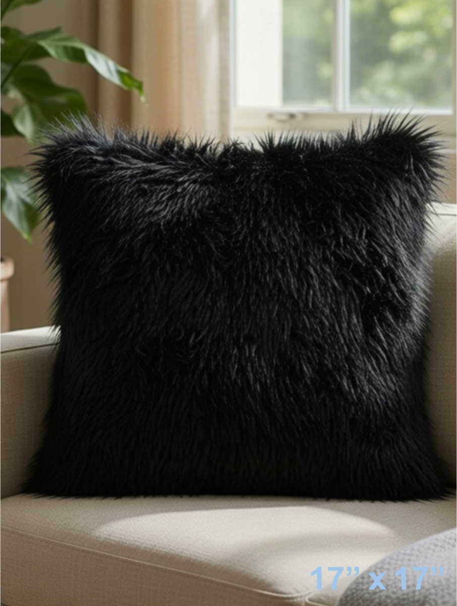 GC-CF1057BLK Premium Plush Black Pillow