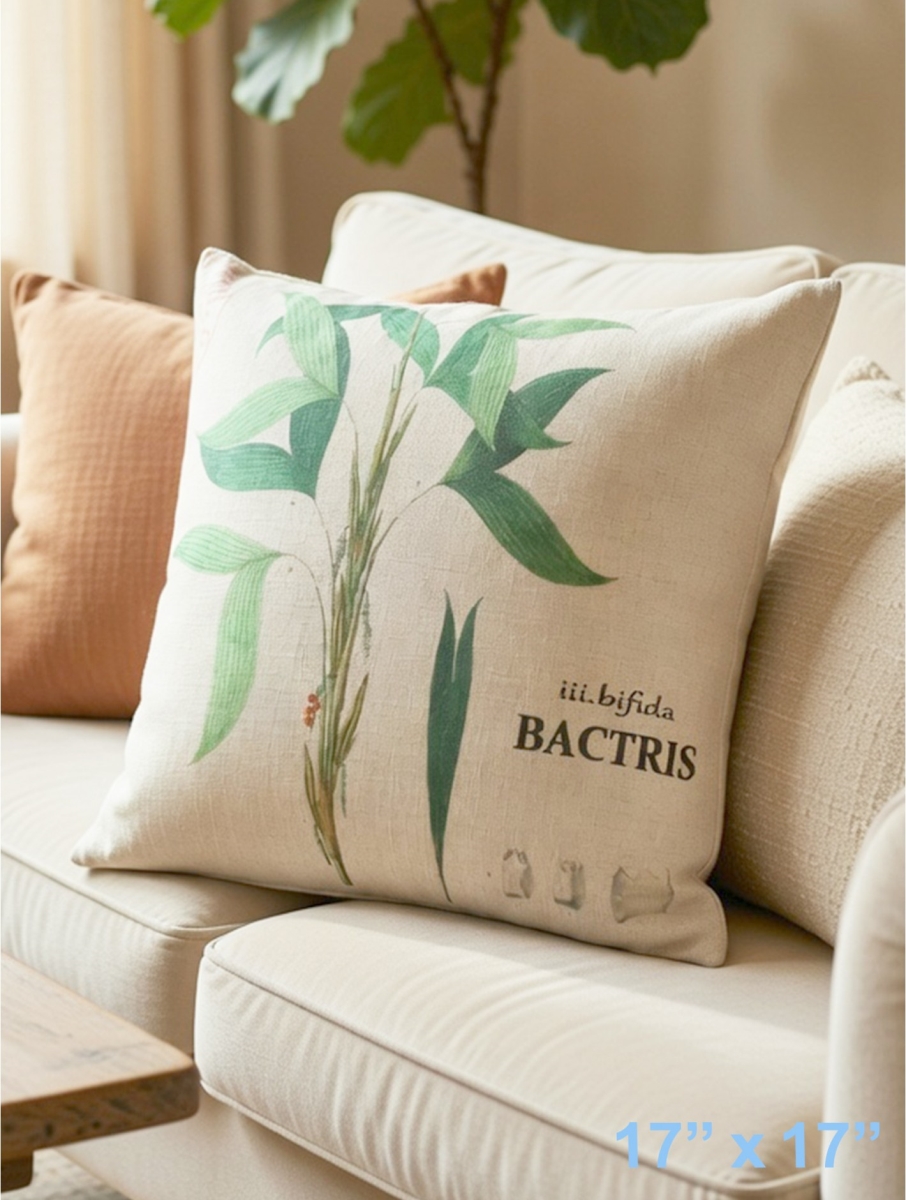 GC-CF1032-02 Bactris-Leaf Print Pillow