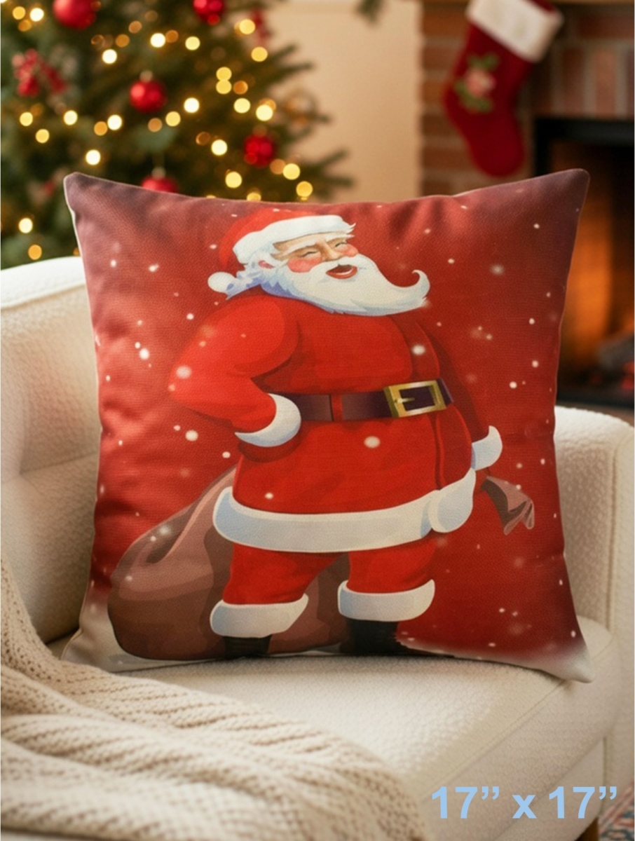 GC-CF1064-02 Santa Claus Print Pillow