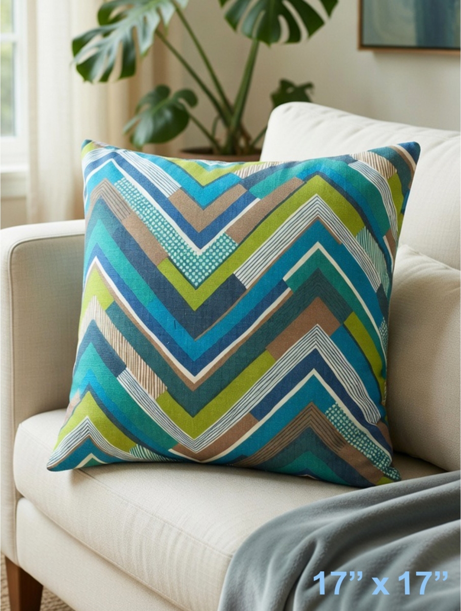 GC-CF1028-03 Bright Chevron Pattern Pillow