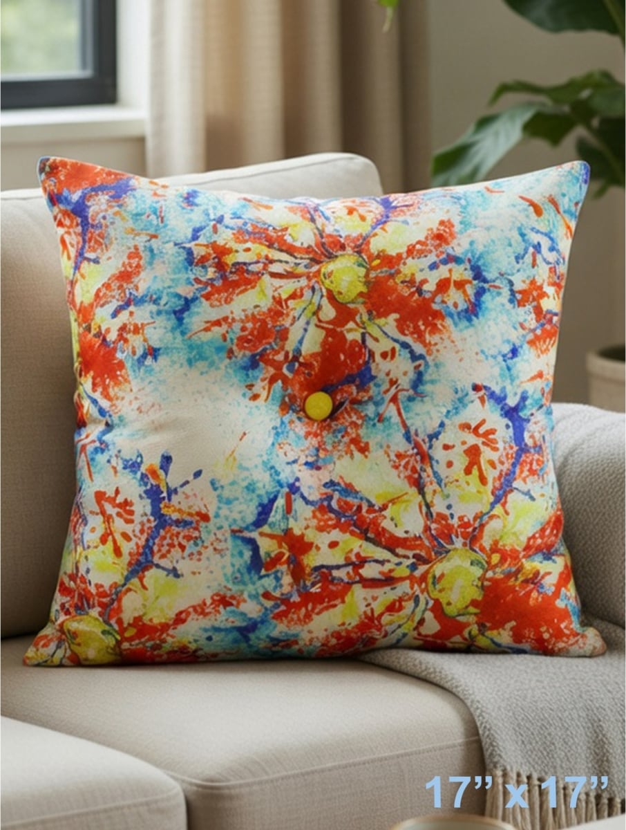 GC-CF1035-07 Burst Of Colourful Flowers Pillow