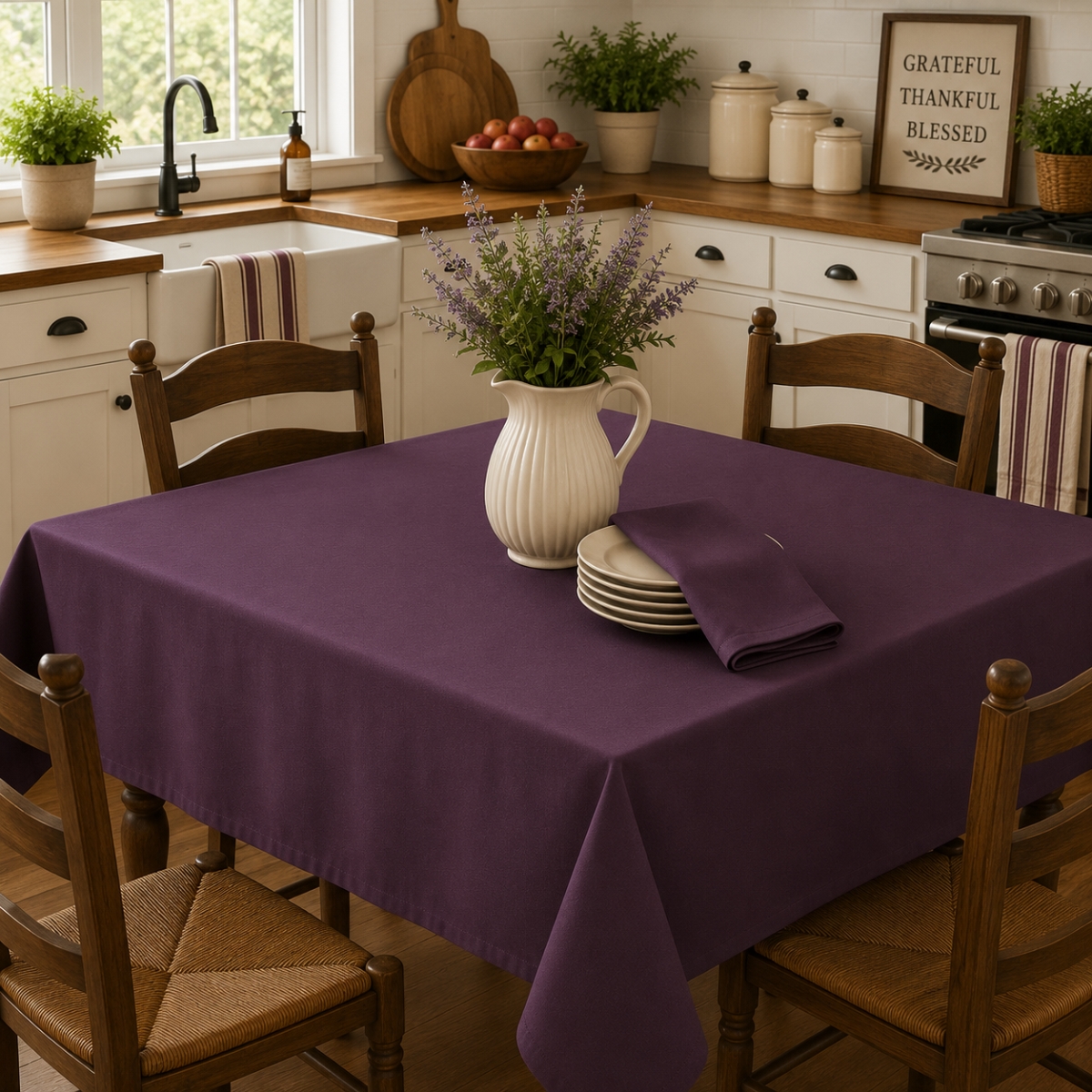 AG-23304_52x72 52'x72' Rect. Purple Tablecloth