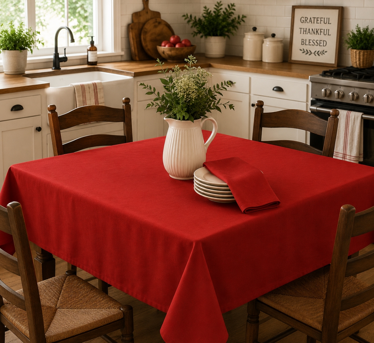 AG-23301_52x72 52'x72' Rect. Red Tablecloth