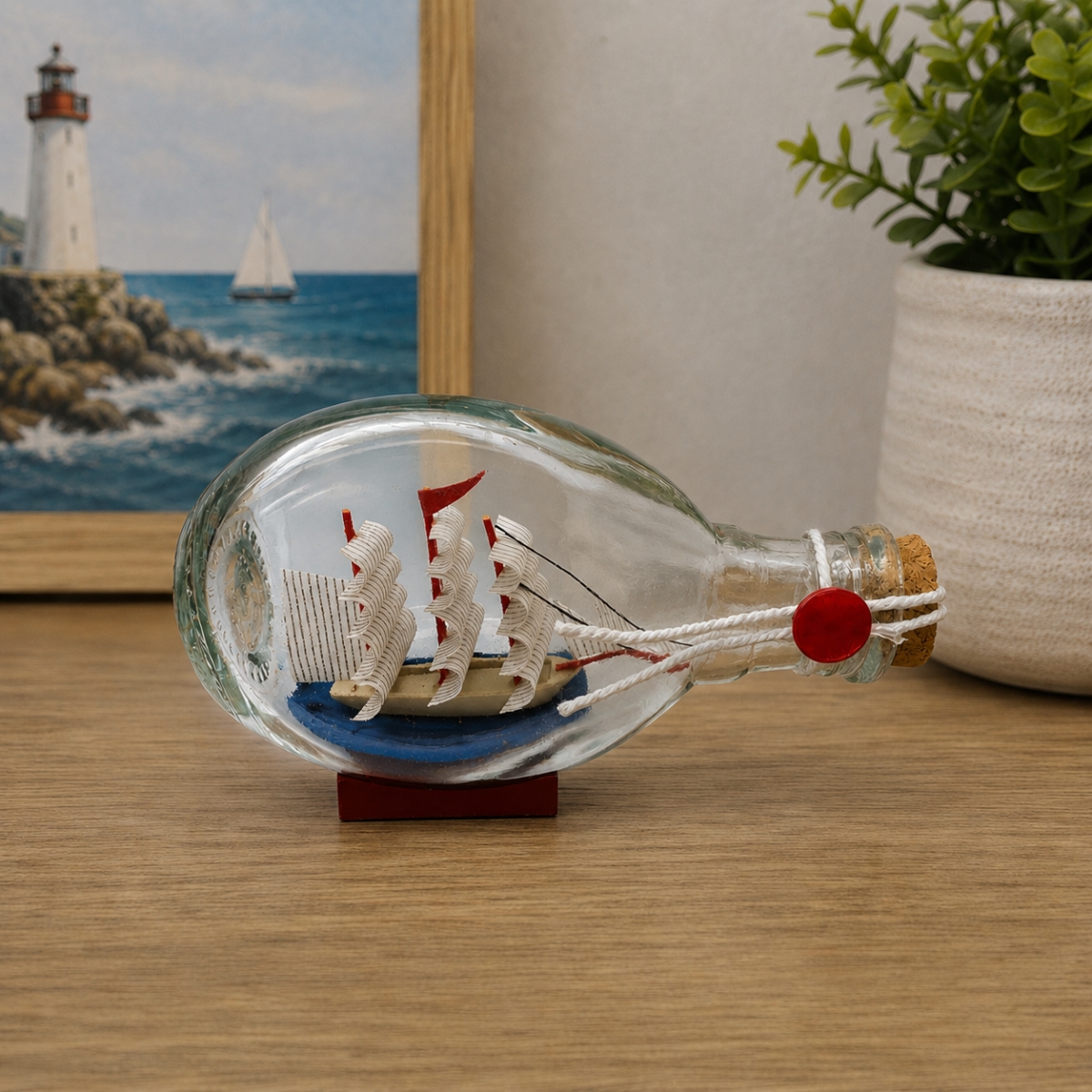 IG-N00.122 Ship In A Bottle Figurine